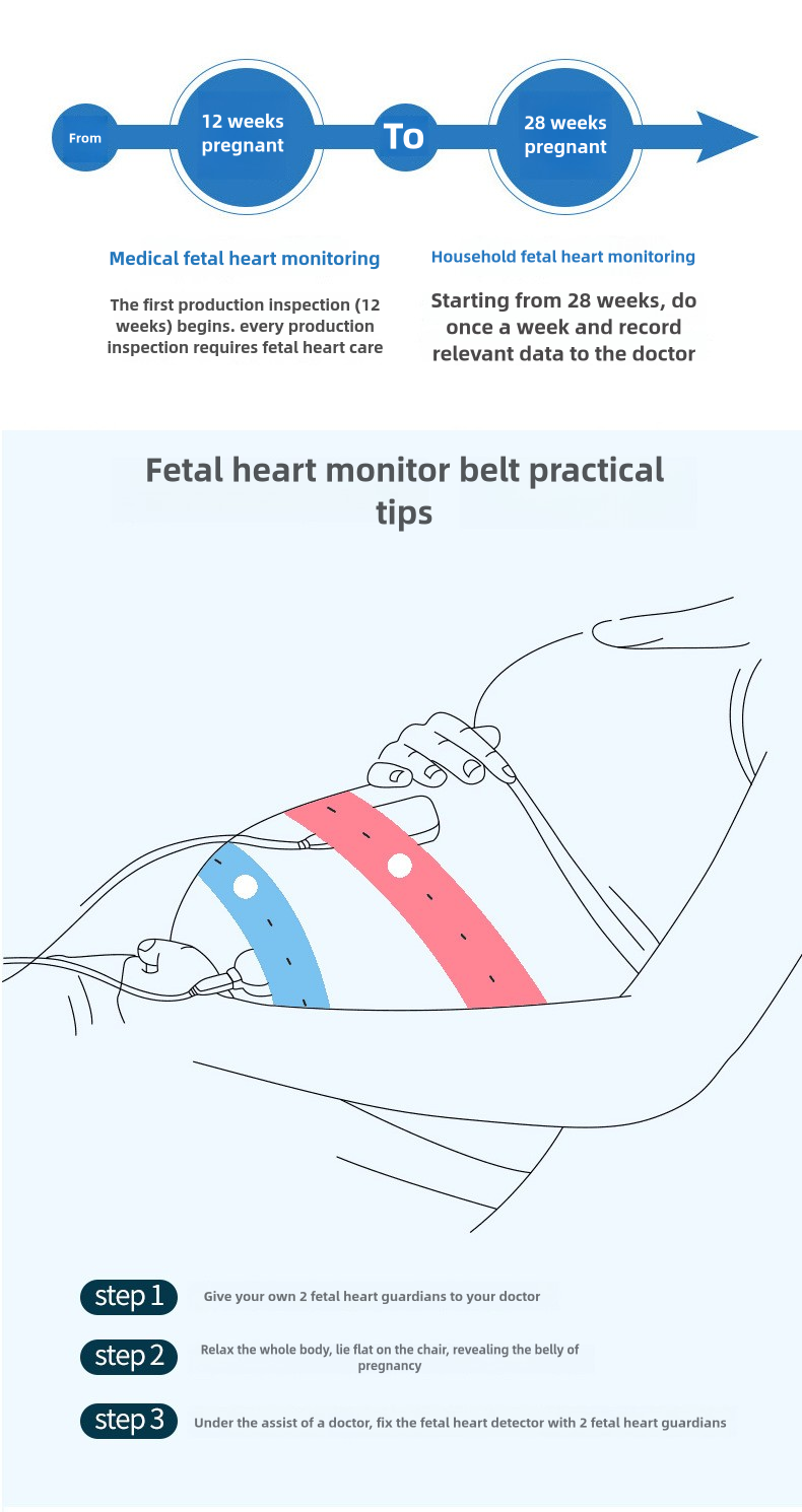 胎心监护带两条装